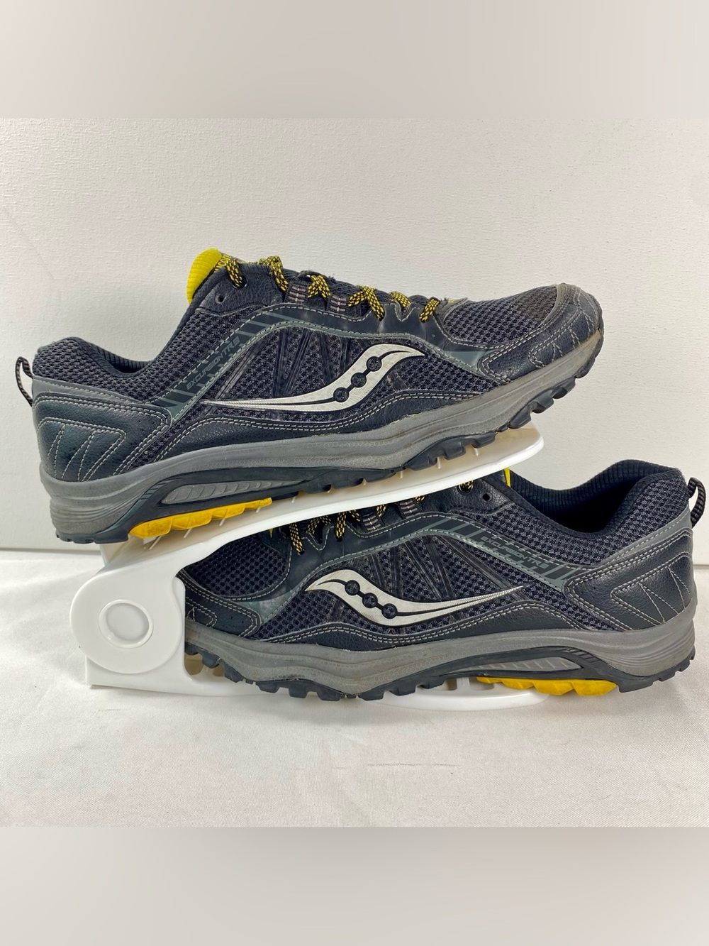 Saucony Excursion TR9 Mens 11 Black Yellow Trail Running Shoes S25249-1